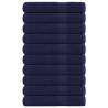 10 Pcs Navy Blue Sauna Towels - 100% Cotton, 360 gsm, Hygienic