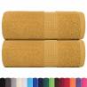 Guest Towels 2 pcs Gold 30x50 cm 100% Cotton - Soft & Absorbent