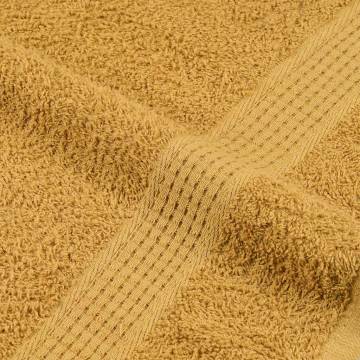 Sauna Towels 2 pcs Gold 80x200 cm - 100% Cotton | HipoMarket