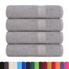 Shower Towels 4 pcs Grey - 100% Cotton, Absorbent & Soft