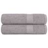  Bath Towels 2 pcs Grey 100x150 cm 360 gsm 100% Cotton Colour grey Size 100 x 150 cm Quantity in Package 2 