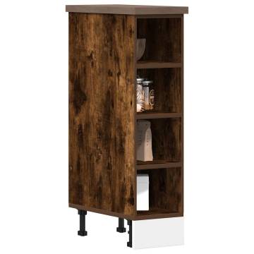 Bottom Cabinet Smoked Oak - Durable Engineered Wood 20x44.5x81.5 cm