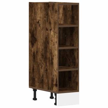 Bottom Cabinet Smoked Oak - Durable Engineered Wood 20x44.5x81.5 cm