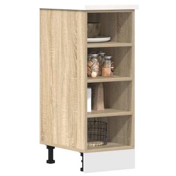 Sonoma Oak Bottom Cabinet - Durable Kitchen Storage Solution