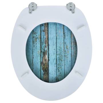 Toilet Seats with Lids 2 pcs MDF Old Wood - HipoMarket