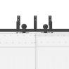 Sliding Door Hardware Kit 213.5 cm - Steel Black | HipoMarket