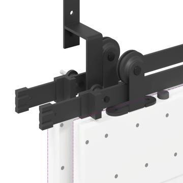 Sliding Door Hardware Kit 213.5 cm - Steel Black | HipoMarket