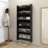 Stylish High Gloss Black Wall Shoe Cabinets - Organize Your Space