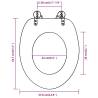 Toilet Seats with Lids 2 pcs MDF Old Wood - HipoMarket