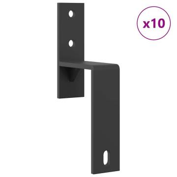 Sliding Door Hardware Kit 213.5 cm Steel Black - Easy Installation