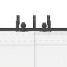 Sliding Door Hardware Kit 183 cm - Steel Black | HipoMarket