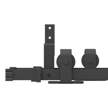 Sliding Door Hardware Kit 183 cm - Steel Black | HipoMarket