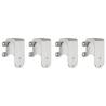 Sliding Door Hardware Kit 183 cm - Stainless Steel Silver