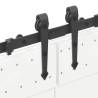 Sliding Door Hardware Kit 213.5 cm - Steel Black | HipoMarket