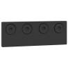 Sliding Door Hardware Kit 200 cm Steel Black - Hipomarket