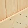 Sliding Door with Hardware Set - Solid Pine Wood 70x210 cm