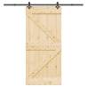  Sliding Door with Hardware Set 95x210 cm Solid Wood Pine Size 95 x 210 cm (213.5 cm) Quantity in Package 1 Model triangle 