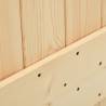 Solid Pine Sliding Door with Hardware Set - 95x210 cm