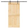  Sliding Door with Hardware Set 95x210 cm Solid Wood Pine Size 95 x 210 cm (213.5 cm) Quantity in Package 1 