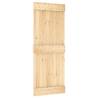 Pine Sliding Door 80x210 cm with Hardware Set - Stylish & Secure