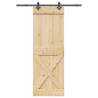  Sliding Door with Hardware Set 80x210 cm Solid Wood Pine Size 80 x 210 cm (152.5 cm) Quantity in Package 1 Model cross design 