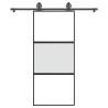  Sliding Door with Hardware Set 90x205 cm Tempered Glass&Aluminium Size 90 x 205 cm (200 cm) Quantity in Package 1 Model 2 horizontal bars Pattern matt and transparent 