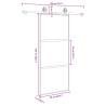 Modern Sliding Door with Hardware Set | 90x205 cm Glass & Aluminium