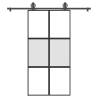  Sliding Door with Hardware Set 102,5x205 cm Tempered Glass&Aluminium Size 102.5 x 205 cm (200 cm) Quantity in Package 1 Model 3x2 grids Pattern matt and transparent 