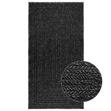 ZIZUR Anthracite Rug 80x150 cm - Jute Look for Indoor & Outdoor