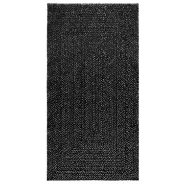 ZIZUR Anthracite Rug 80x150 cm - Jute Look for Indoor & Outdoor