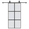  Sliding Door with Hardware Set 102,5x205 cm Tempered Glass&Aluminium Size 102.5 x 205 cm (200 cm) Quantity in Package 1 Model 3x2 grids Pattern matt 