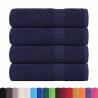 Navy Blue Bath Towels - 4 pcs, 100% Cotton, 100x150 cm