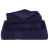 Navy Blue Bath Towels - 4 pcs, 100% Cotton, 100x150 cm