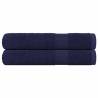  Towels 2 pcs Navy Blue 100x200 cm 360 gsm 100% Cotton Colour navy blue Size 100 x 200 cm Quantity in Package 2 