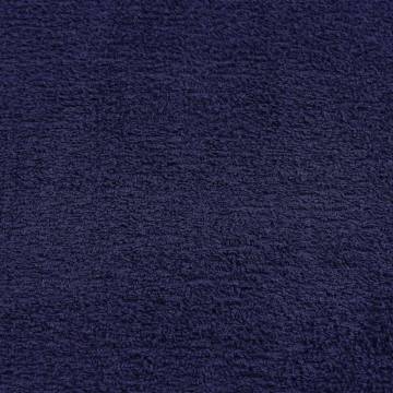 Navy Blue Cotton Towels (2 pcs) - 100x200 cm, 360 gsm