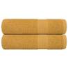  Hand Towels 2 pcs Gold 50x100 cm 360 gsm 100% Cotton Colour gold Size 50 x 100 cm Quantity in Package 2 