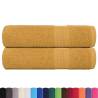 Hand Towels 2 pcs Gold 50x100 cm - Soft & Durable Cotton