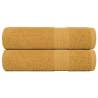  Bath Towels 2 pcs Gold 100x150 cm 360 gsm 100% Cotton Colour gold Size 100 x 150 cm Quantity in Package 2 