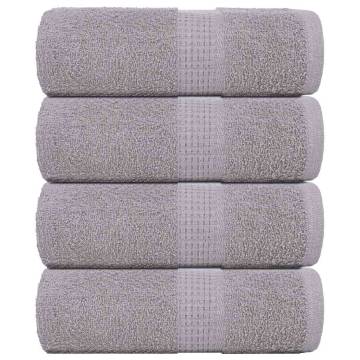 Soap Towels 4 pcs Grey 30x30 cm - 100% Cotton & Absorbent