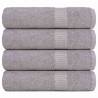  Hand Towels 4 pcs Grey 50x100 cm 360 gsm 100% Cotton Colour grey Size 50 x 100 cm Quantity in Package 4 