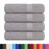 Hand Towels 4 pcs Grey - 100% Cotton, 360 gsm | HipoMarket