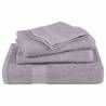 Hand Towels 4 pcs Grey - 100% Cotton, 360 gsm | HipoMarket