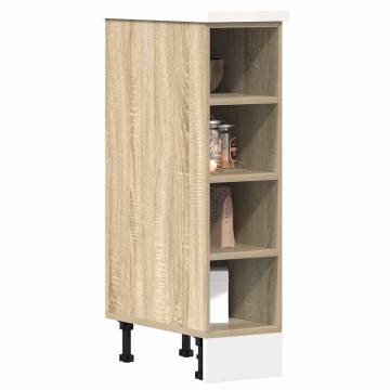 Bottom Cabinet Sonoma Oak - Durable Engineered Wood Storage