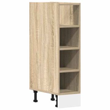 Bottom Cabinet Sonoma Oak - Durable Engineered Wood Storage