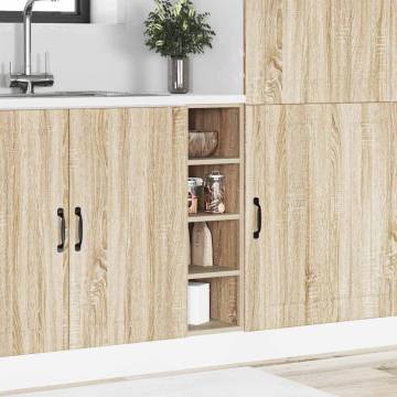 Bottom Cabinet Sonoma Oak - Durable Engineered Wood Storage