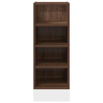 Brown Oak Bottom Cabinet - 30x44.5x81.5 cm | Hipomarket