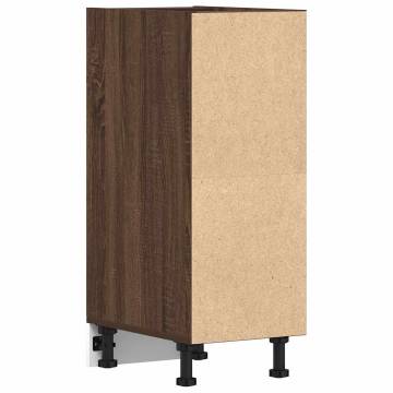 Brown Oak Bottom Cabinet - 30x44.5x81.5 cm | Hipomarket