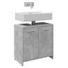  Bathroom Sink Cabinet Concrete Grey 60x33x60 cm Engineered Wood Colour concrete grey Number of 1 Number of Pieces 