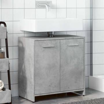 Bathroom Sink Cabinet Concrete Grey - 60x33x60 cm | HiPo Market