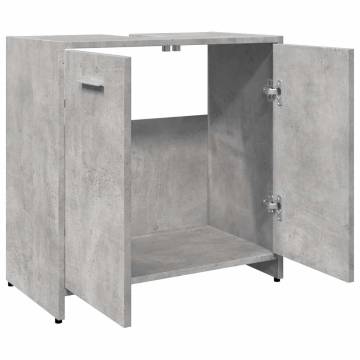 Bathroom Sink Cabinet Concrete Grey - 60x33x60 cm | HiPo Market